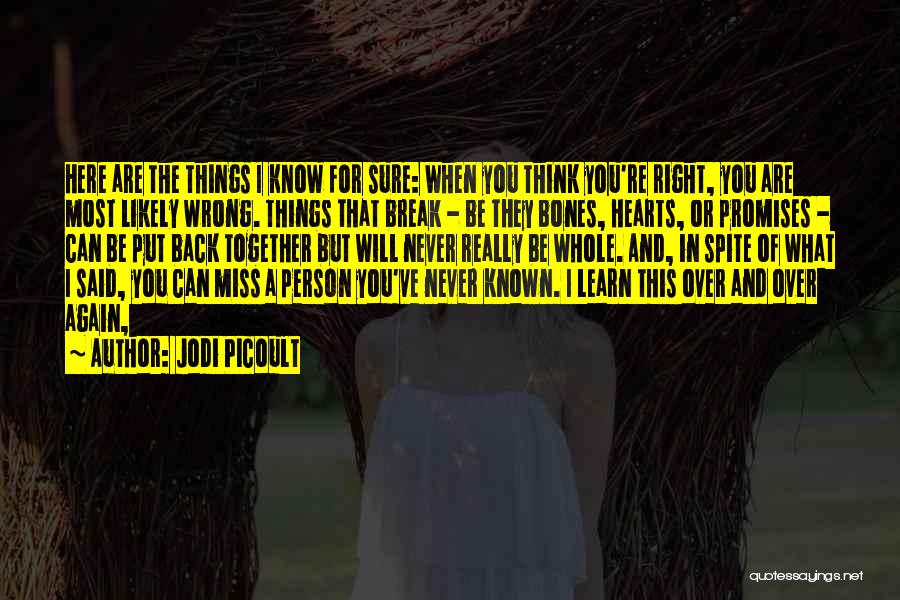 I Break Hearts Quotes By Jodi Picoult