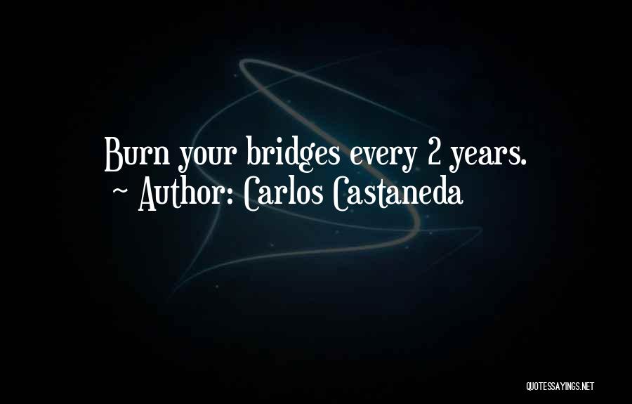 I Burn Bridges Quotes By Carlos Castaneda