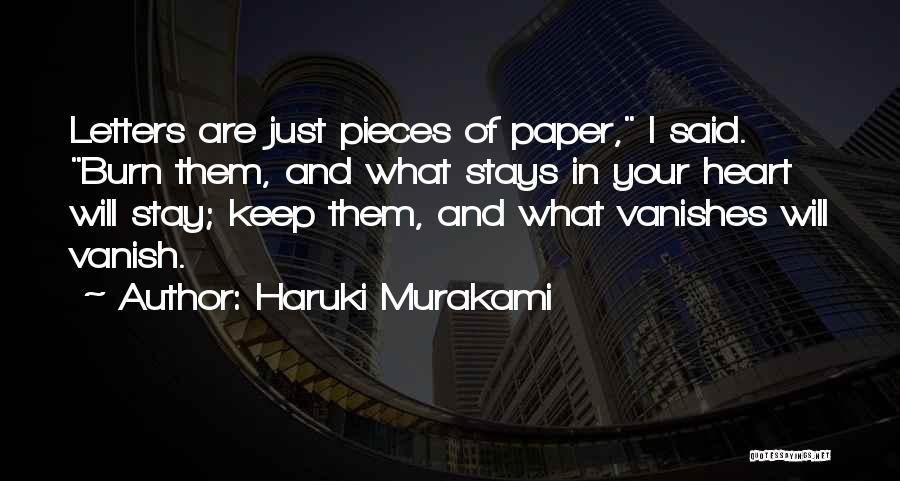 I Burn Quotes By Haruki Murakami