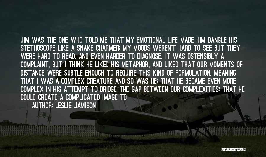 I Can Feel The Distance Between Us Quotes By Leslie Jamison