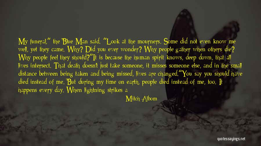 I Can Feel The Distance Between Us Quotes By Mitch Albom