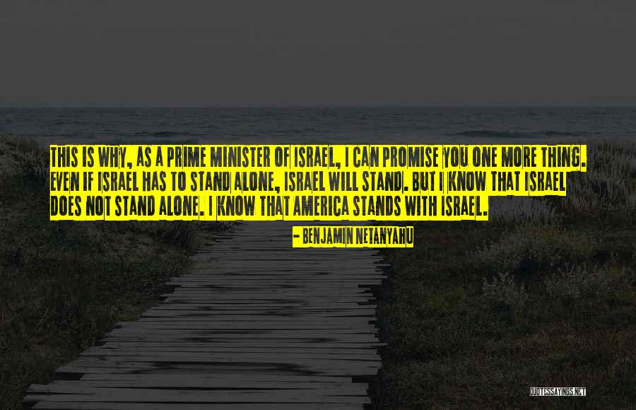 I Can Stand Alone Quotes By Benjamin Netanyahu