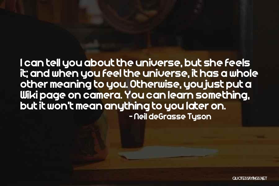 I Can Tell You Anything Quotes By Neil DeGrasse Tyson