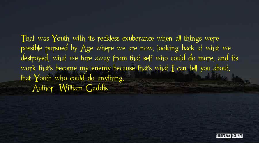 I Can Tell You Anything Quotes By William Gaddis