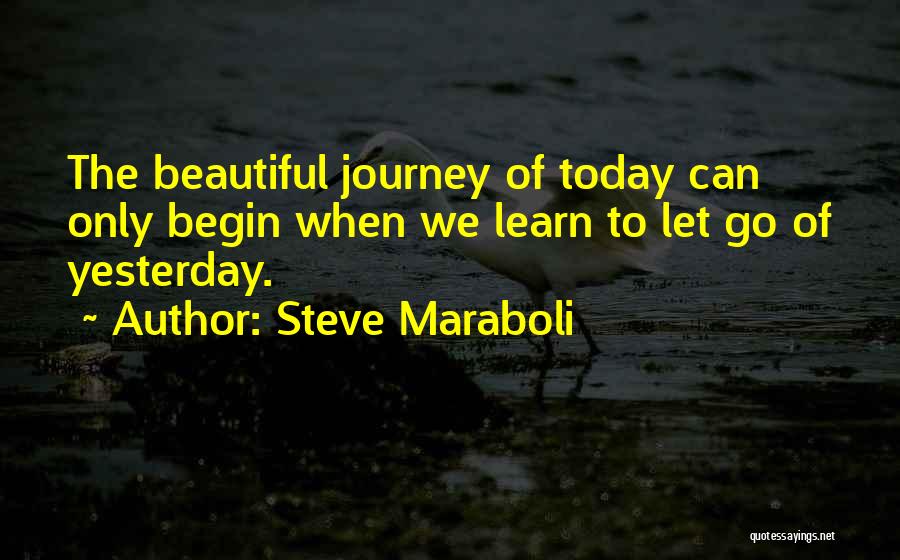 I Can't Change Yesterday Quotes By Steve Maraboli