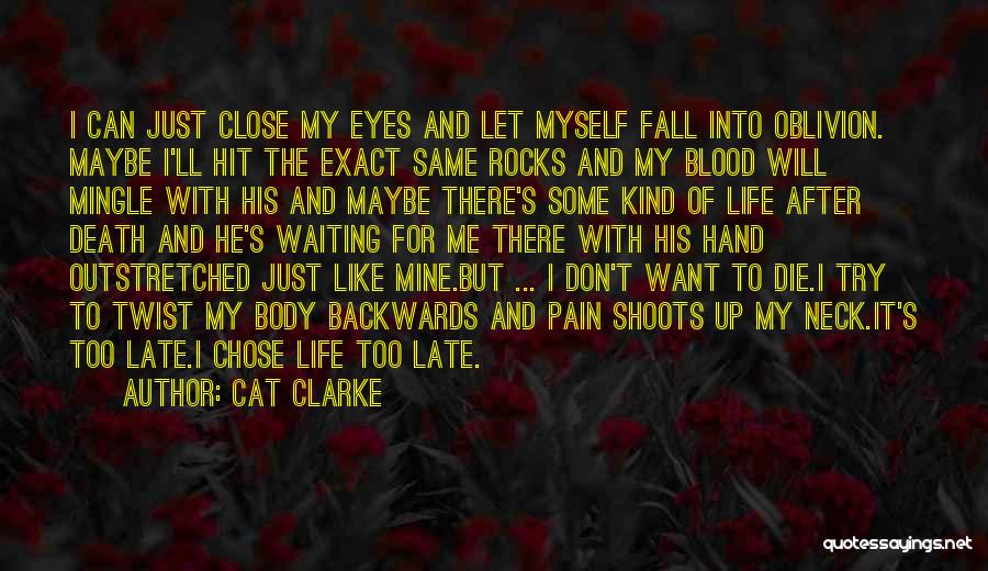 I Can't Close My Eyes Quotes By Cat Clarke