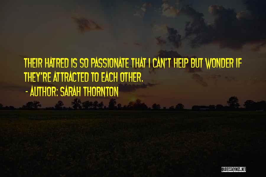 I Can't Help But Wonder Quotes By Sarah Thornton