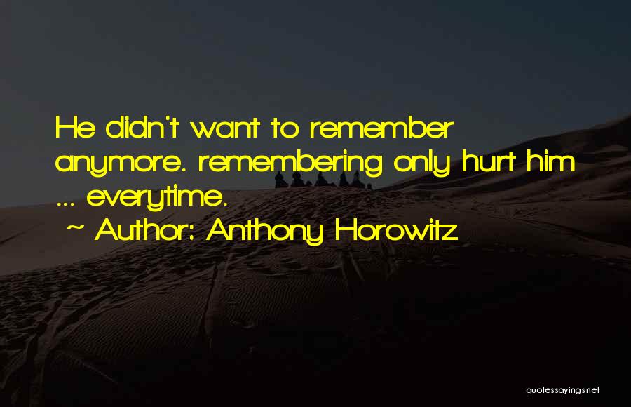 I Can't Hurt You Anymore Quotes By Anthony Horowitz