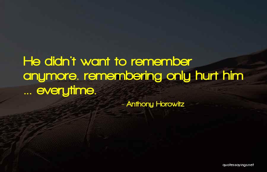 I Can't Hurt You Anymore Quotes By Anthony Horowitz