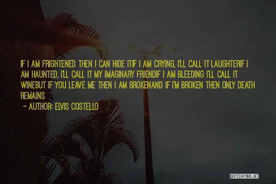 I Can't Leave You My Friend Quotes By Elvis Costello