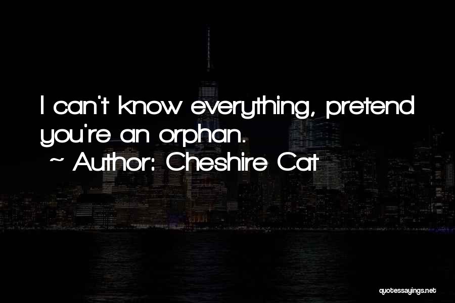 I Can't Pretend Quotes By Cheshire Cat