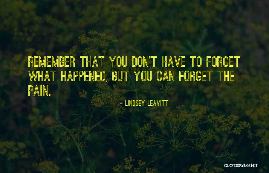 I Can't Remember To Forget U Quotes By Lindsey Leavitt