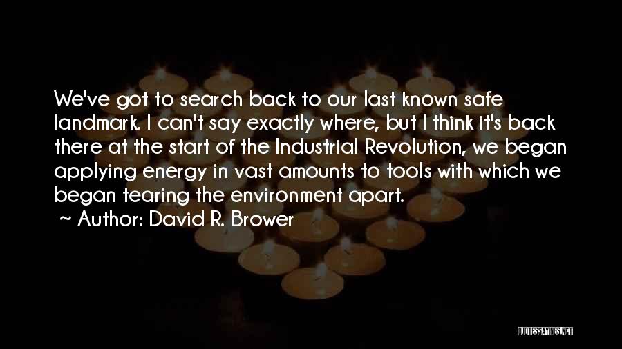 I Can't Say Quotes By David R. Brower