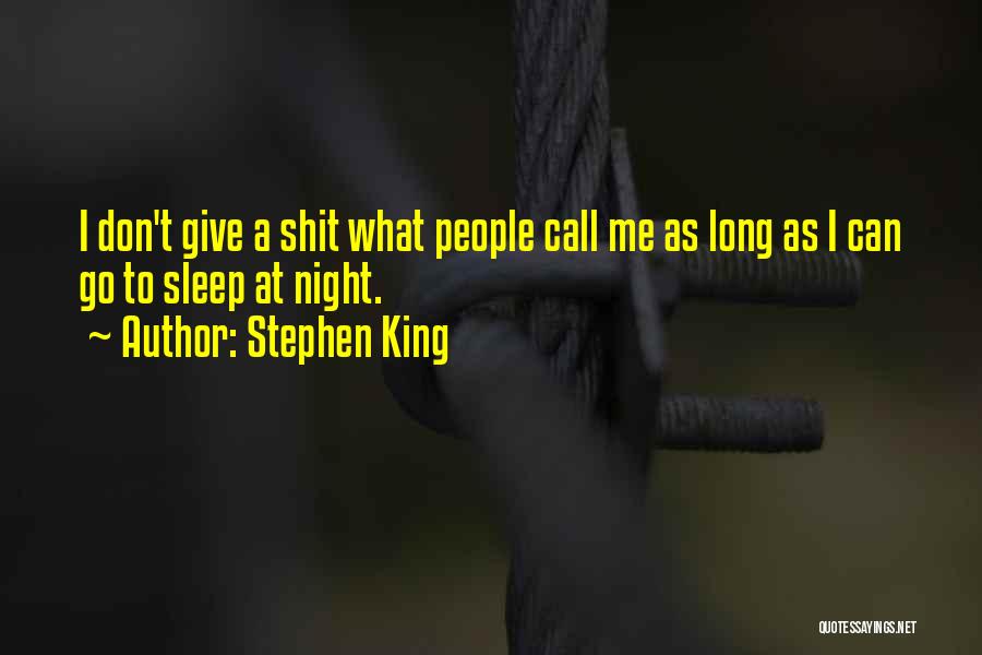 I Can't Sleep Quotes By Stephen King