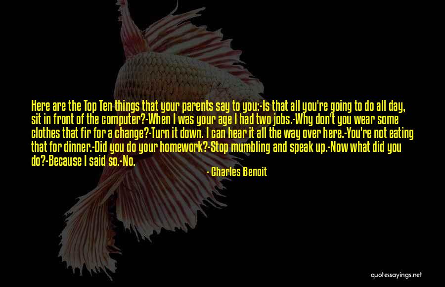 I Can't Speak Quotes By Charles Benoit I Can't Speak Quotes By Charles Benoit