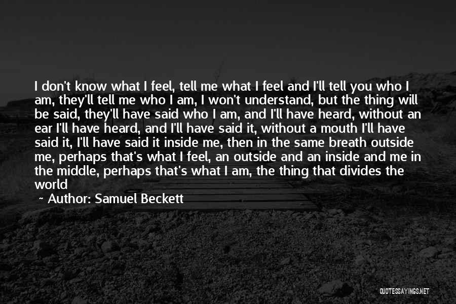 I Can't Understand Myself Quotes By Samuel Beckett