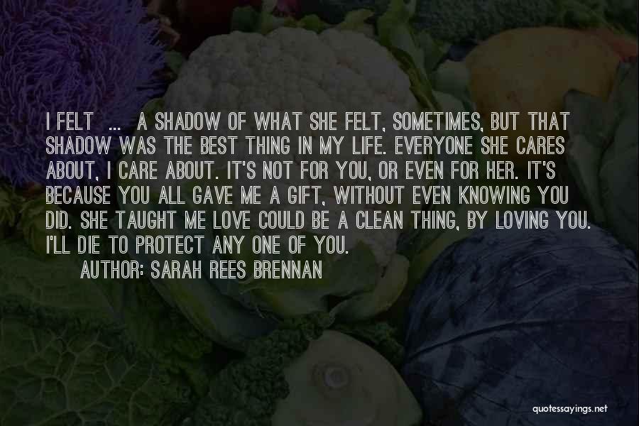 I Care About Everyone But No One Cares About Me Quotes By Sarah Rees Brennan