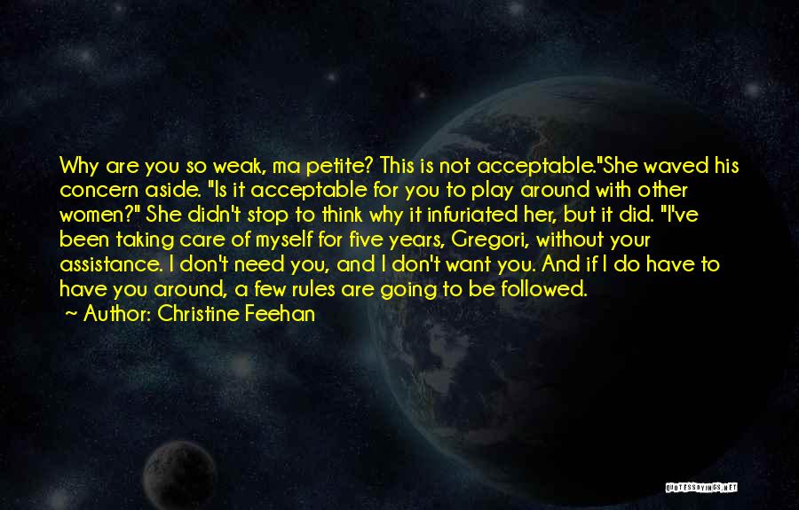 I Care But You Don't Quotes By Christine Feehan