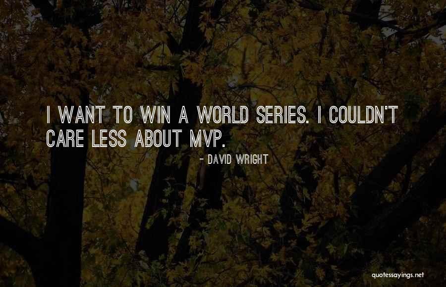 I Care Less Quotes By David Wright