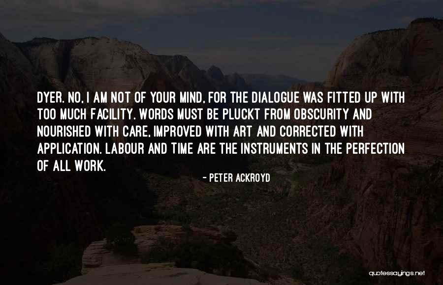 I Care Too Much Quotes By Peter Ackroyd