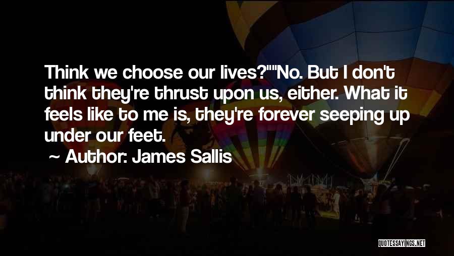 I Choose Life Quotes By James Sallis