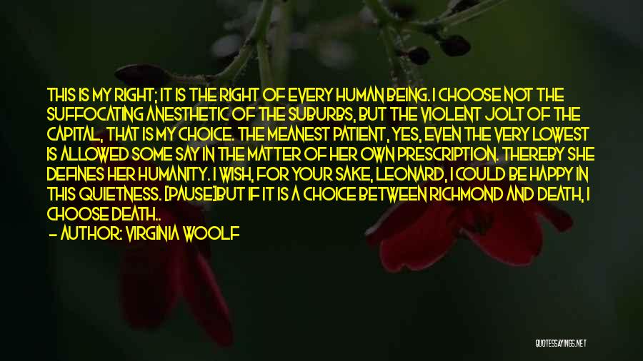 I Choose To Be Happy No Matter What Quotes By Virginia Woolf