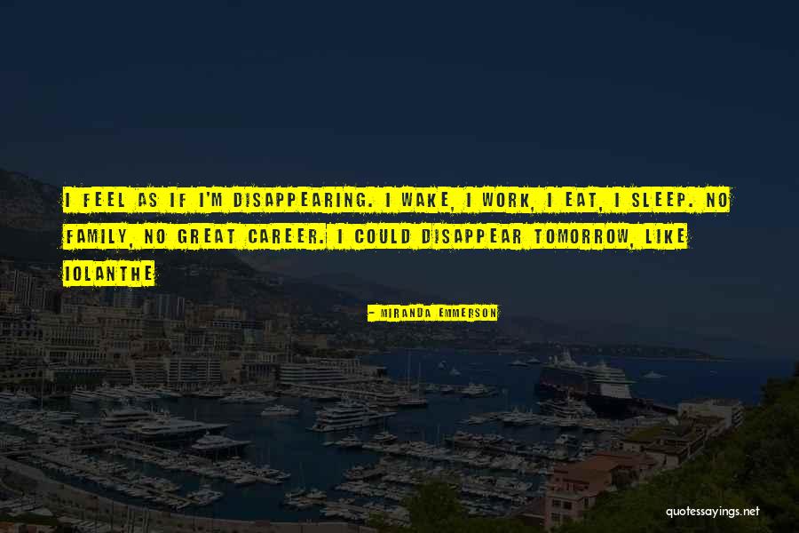 I Could Disappear Quotes By Miranda Emmerson