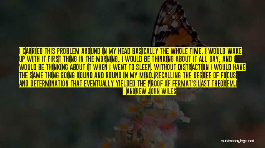 I Could Sleep All Day Quotes By Andrew John Wiles