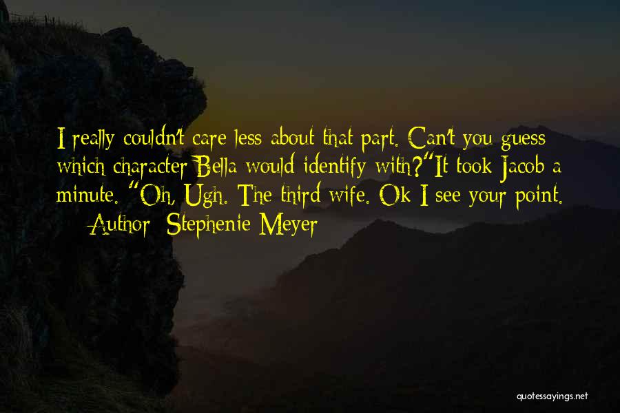 I Couldn't Care Less About You Quotes By Stephenie Meyer