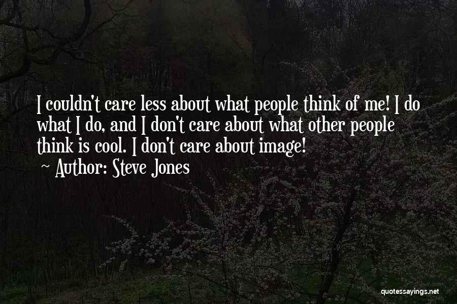 I Couldn't Care Less About You Quotes By Steve Jones