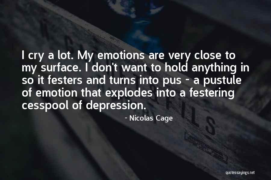 I Cry A Lot Quotes By Nicolas Cage