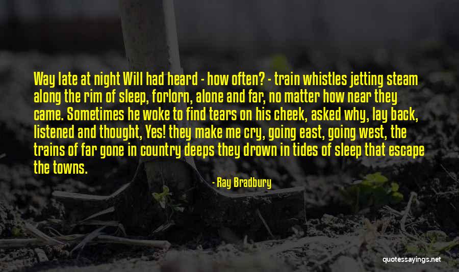 I Cry Myself To Sleep At Night Quotes By Ray Bradbury