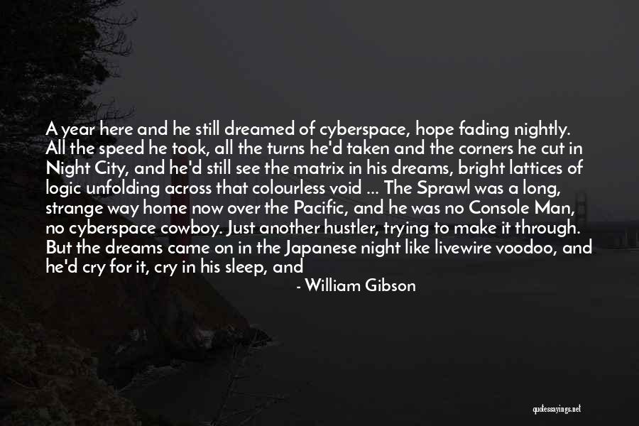 I Cry Myself To Sleep At Night Quotes By William Gibson