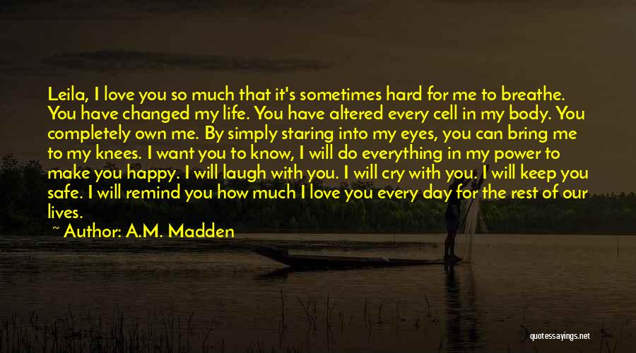 I Cry You Laugh Quotes By A.M. Madden