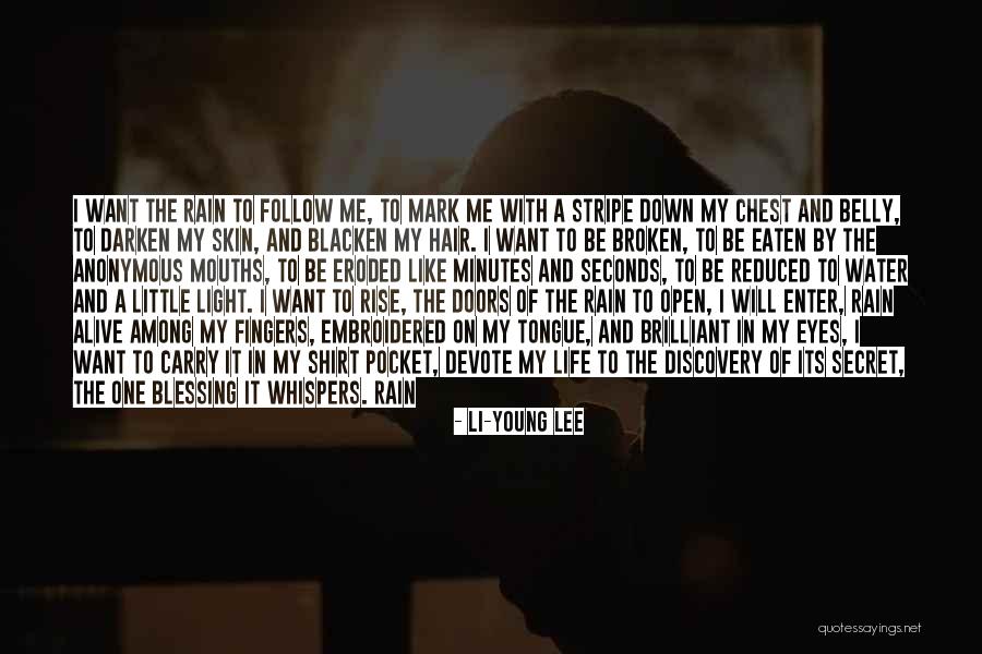 I Darken Quotes By Li-Young Lee I Darken Quotes By Li-Young Lee