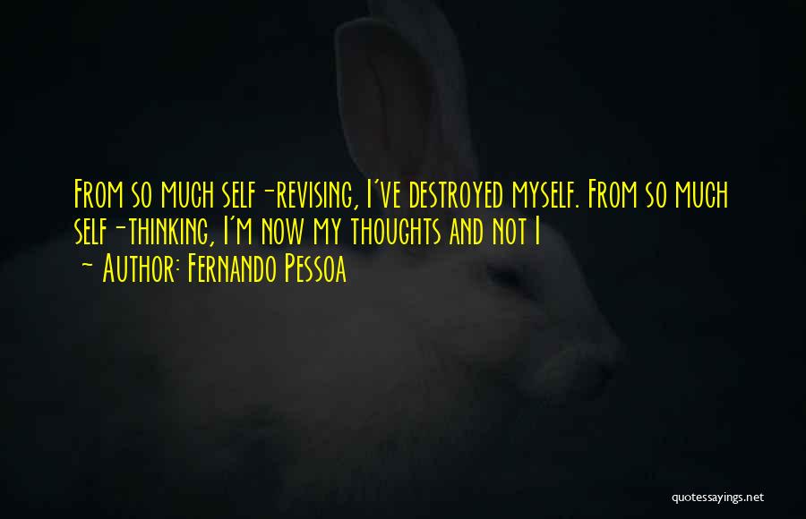 I Destroyed Myself Quotes By Fernando Pessoa
