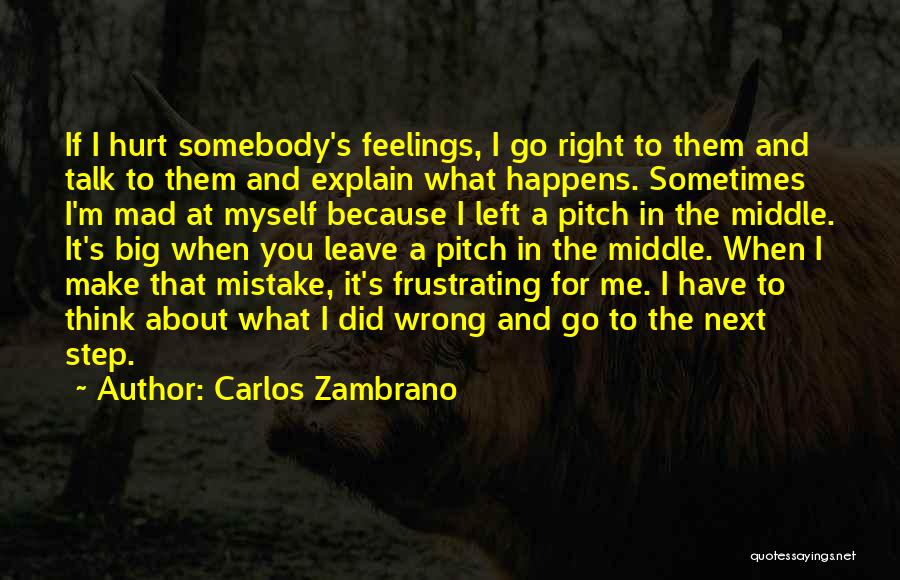 I Did A Big Mistake Quotes By Carlos Zambrano