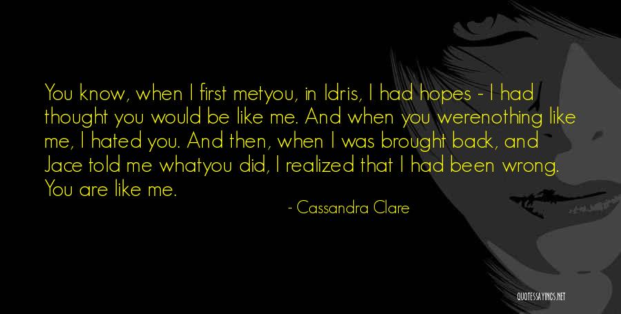 I Did Nothing Wrong Quotes By Cassandra Clare