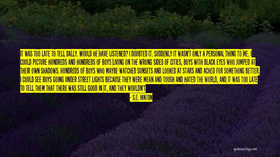 I Did Wrong Quotes By S.E. Hinton I Did Wrong Quotes By S.E. Hinton