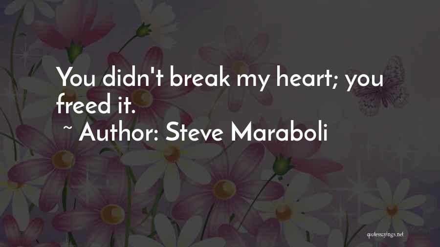 I Didn't Break Your Heart Quotes By Steve Maraboli