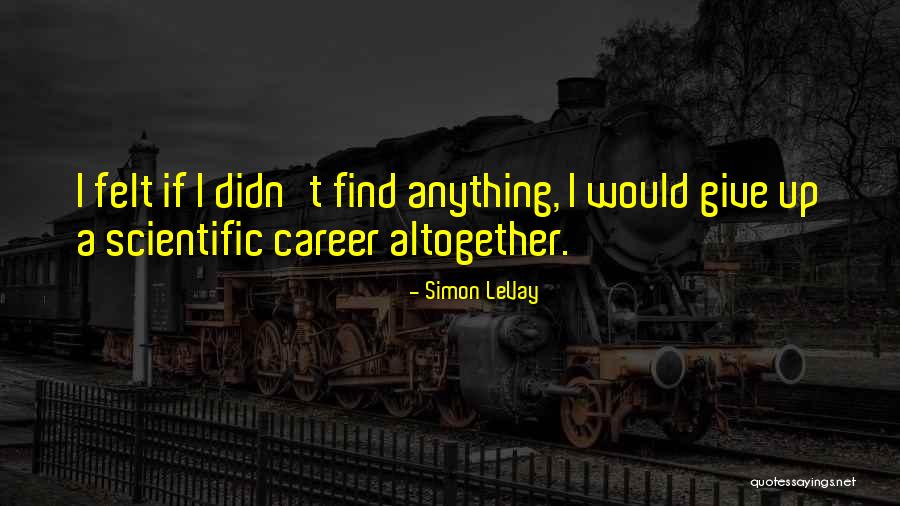 I Didn't Give Up On Us You Did Quotes By Simon LeVay I Didn't Give Up On Us You Did Quotes By Simon LeVay