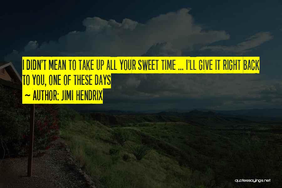 I Didn't Give Up Quotes By Jimi Hendrix