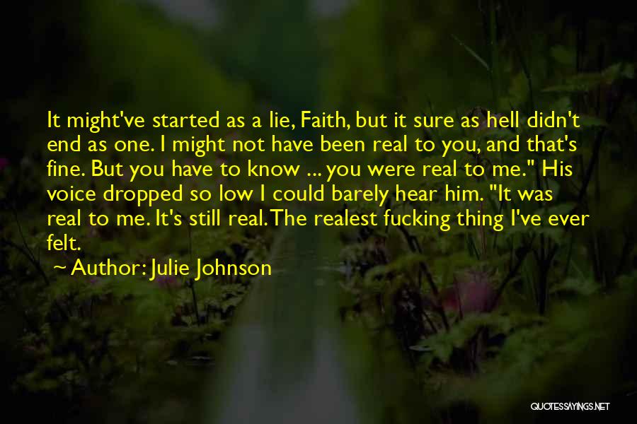 I Didn't Lie Quotes By Julie Johnson