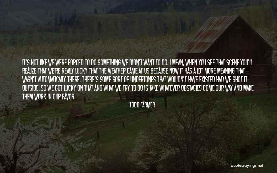 I Didn't Mean To Do It Quotes By Todd Farmer I Didn't Mean To Do It Quotes By Todd Farmer