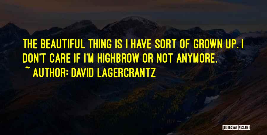 I Don Care Anymore Quotes By David Lagercrantz