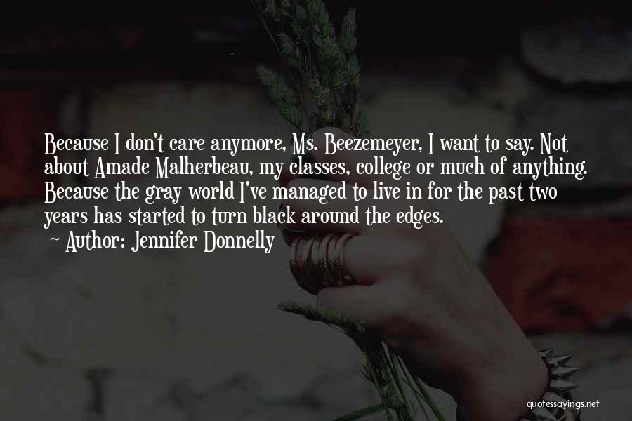 I Don Care Anymore Quotes By Jennifer Donnelly