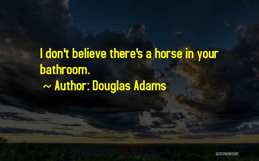 I Don't Believe In Quotes By Douglas Adams