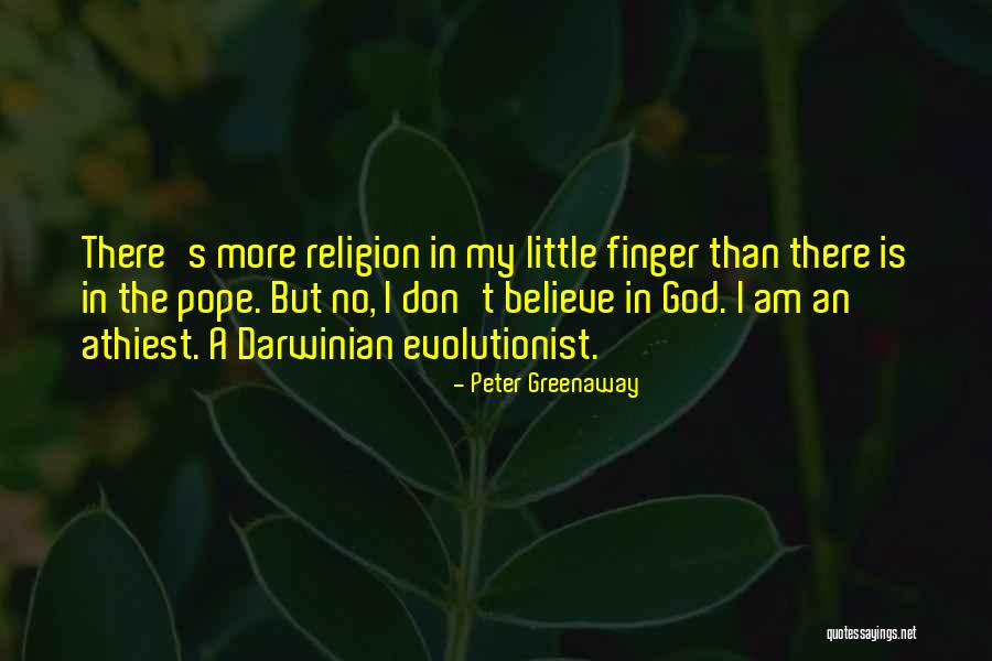 I Don't Believe In Religion Quotes By Peter Greenaway I Don't Believe In Religion Quotes By Peter Greenaway