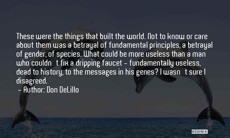 I Don't Care About The World Quotes By Don DeLillo