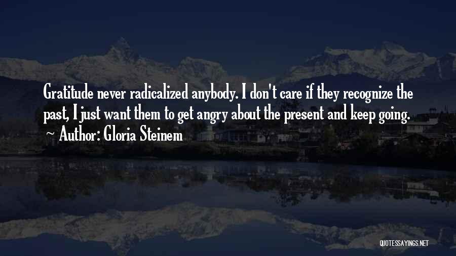 I Don't Care Anybody Quotes By Gloria Steinem